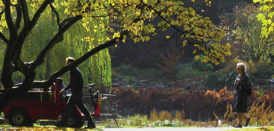 The garden at
Frederiksberg Campus is an oasis in the
densely built-up neighbourhood.
It is an integral part of the university’s
research and knowledge communication.